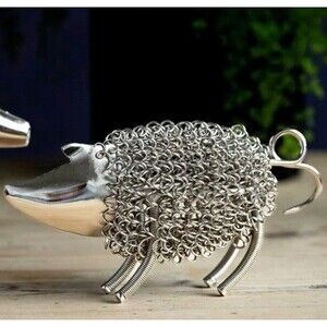 Wiggle Metal Piglet Farmhouse‎ Figure Decor